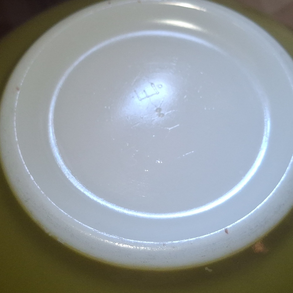 Vintage Green Pyrex Floral Mixing Bowl 2Q - Picture 2 of 4